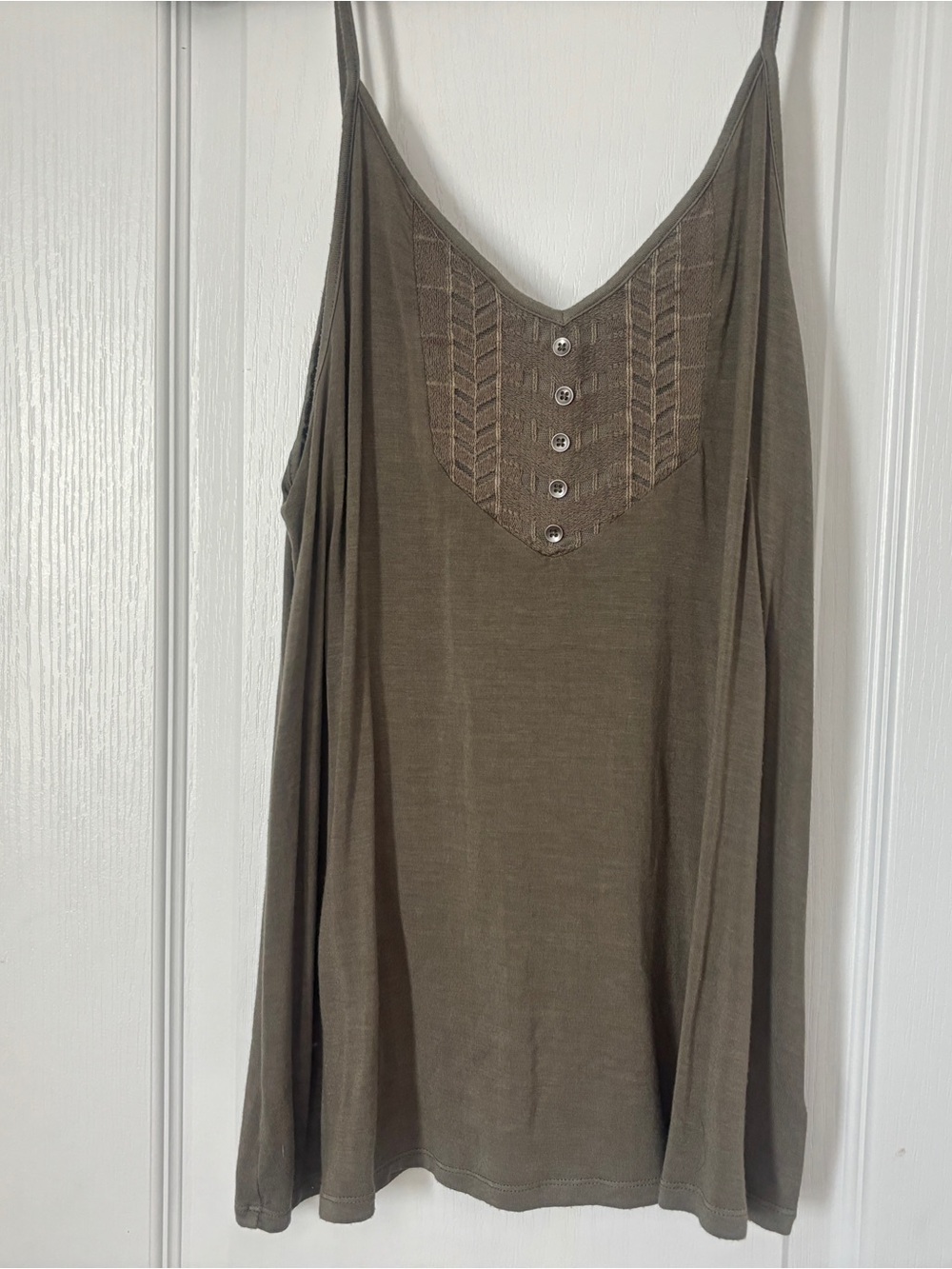 American Eagle Soft & Sexy Tank - Olive Green - Small